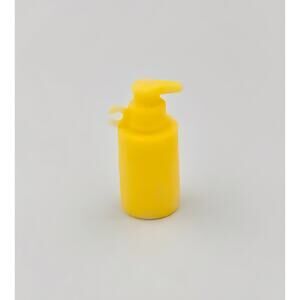 Barbie Yellow Lotion Bottle with Hand Clip Bathroom Nursery Accessory